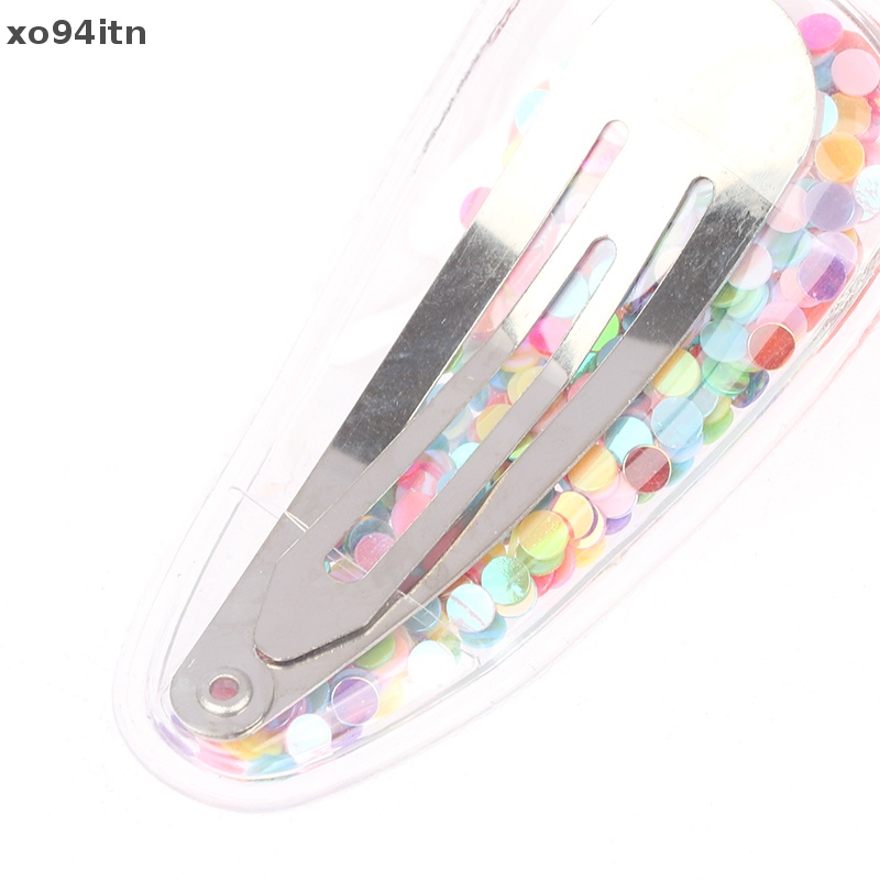 Tn Set 5 Kẹp Tóc Mái Bên Họa Tiết Động Vật Trái Cây Hoạt Hình Kim Tuyến Nước Mưa Cho Trẻ Em n