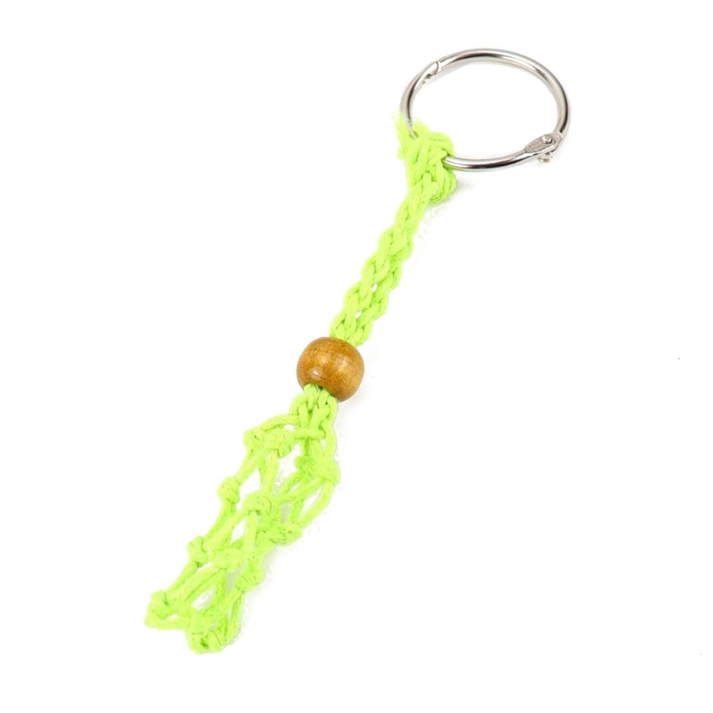 Mặt Dây Chuyền Hình Lồng Đá Nâu INF Kèm Móc Khóa DIY