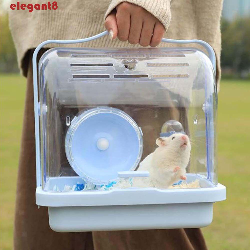 Lồng Nuôi Chuột Hamster Giữ Ấm Thanh Lịch Có Bánh Xe Chạy Chống Thoát