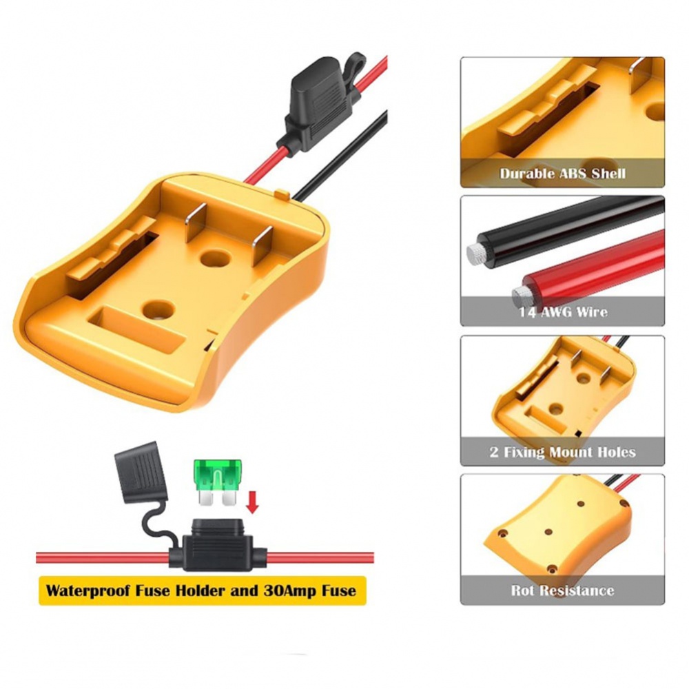 Giá Đỡ Pin DIY Cho Dewalt Power Tool 14AWG