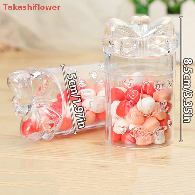 Hộp Đựng Kẹo Bằng Nhựa Trong Suốt Có Nắp Đậy Trang Trí Nhà Cửa / Tiệc Cưới