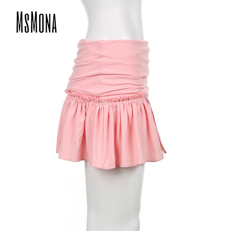 Chân Váy Ngắn In Hoa Màu Trơn Thời Trang 2023 Quyến Rũ Cho Nữ