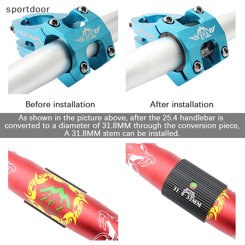 1 Cặp Adapter Chuyển Đổi Tay Lái Xe Đạp Leo Núi 25.4mm Sang 31.8mm 31.8mm Sang 35mm