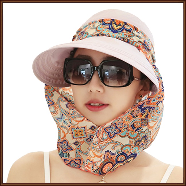 Mũ Chống Nắng Thoáng Khí Bảo Vệ Cổ Có Thể Tháo Rời Cho Nữ