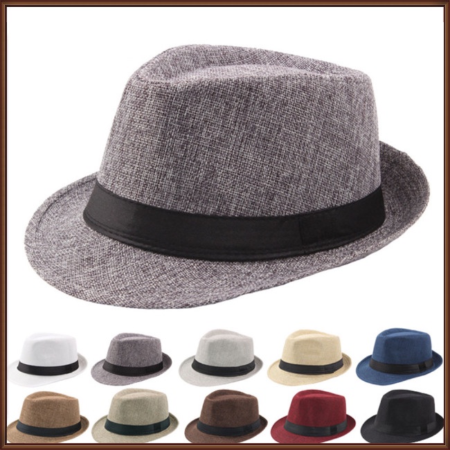 Mũ Cói Che Nắng Thiết Kế Uốn Xoăn Thời Trang Cao Cấp Dành Cho Nam Trung Niên