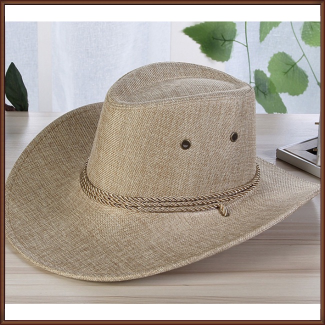 Mũ Cao Bồi Vành Rộng Thời Trang Mùa Hè Dành Cho Nam Giới