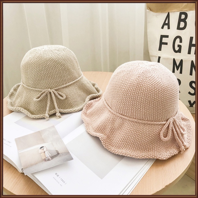 Mũ Tai Bèo Dệt Kim Đính Nơ Phong Cách Vintage Cho Nữ