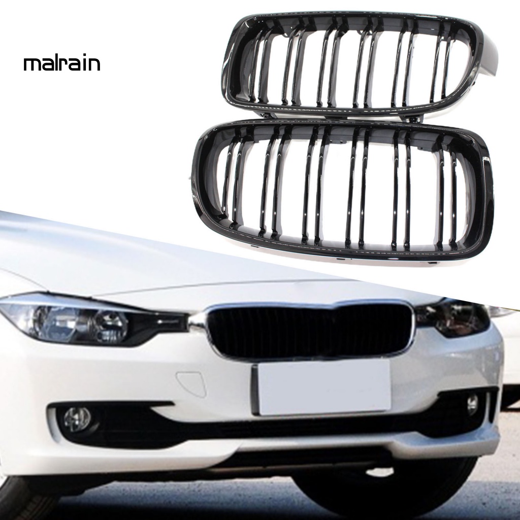 [Ma] 1 Cặp Lưới Tản Nhiệt Màu Đen Bóng 51130054493 51130054494 51137263482 Ốp Bảo Vệ Chìa Khóa Xe Hơi BMW 3 Series F30 F35 2012-2016