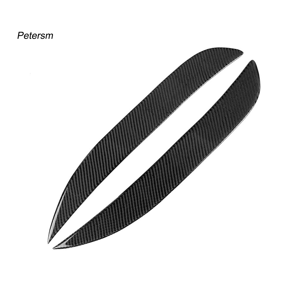 1 Cặp Đề Can Dán Đèn Sương Mù Bằng Sợi Carbon Chống Nước Thông Dụng Cho Honda Fit / Jazz 2014-2018