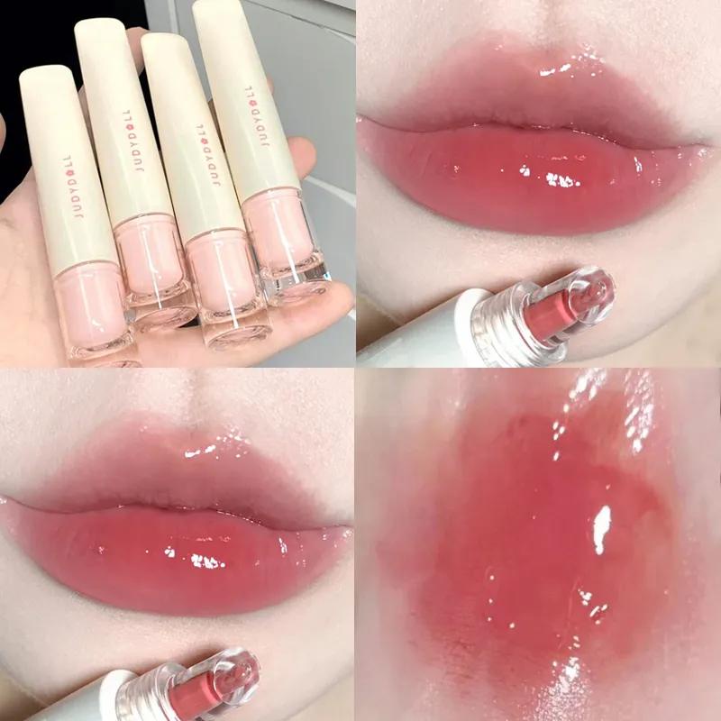 Judy Doll Lip Glazed Son dưỡng ẩm Nước làm mềm môi 10ml Nước bóng