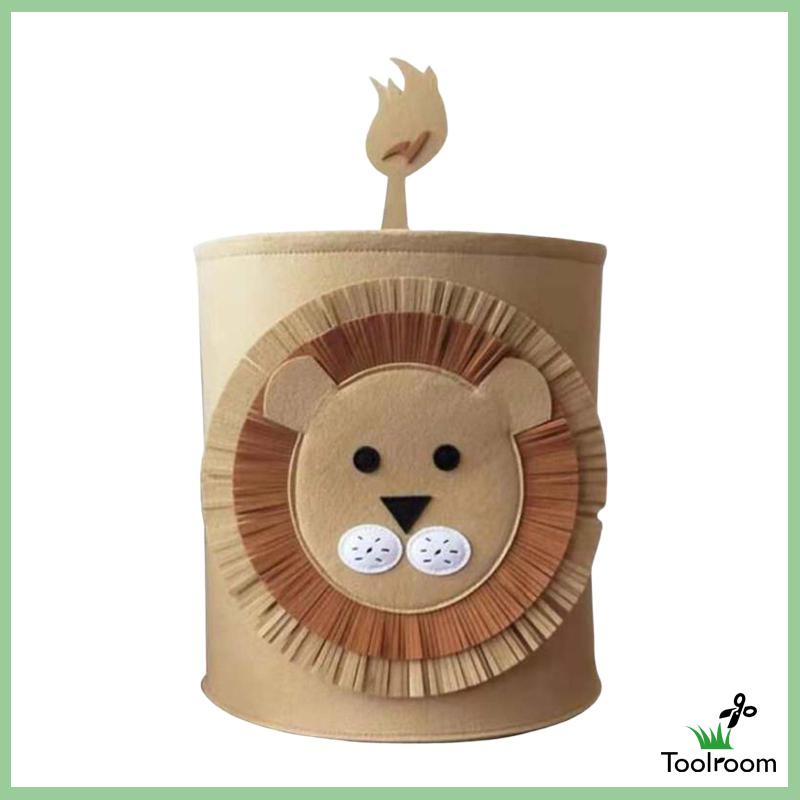 Giỏ Đựng Đồ Giặt / Đồ Chơi Bằng Vải Nỉ Chống Nước Sắp Xếp Gọn Gàng Cho Bé