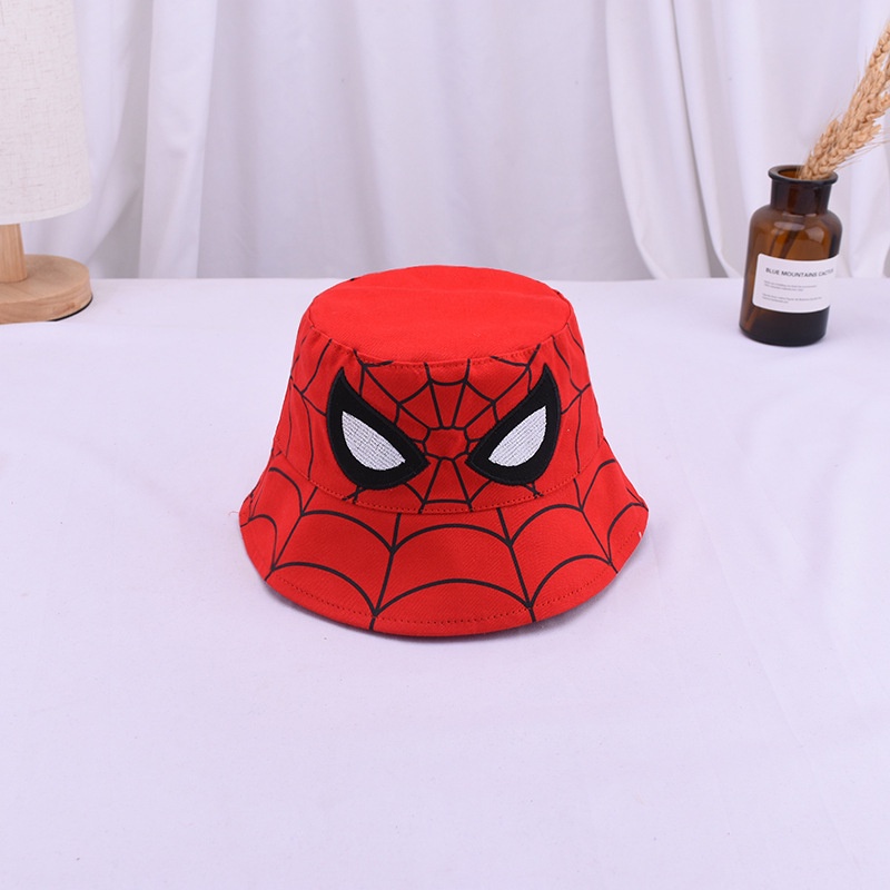Mũ Tai Bèo Cotton Chống Nắng In Họa Tiết Hoạt Hình Spiderman Thời Trang Mùa Hè Cho Bé Trai Và Gái 2-5 Tuổi