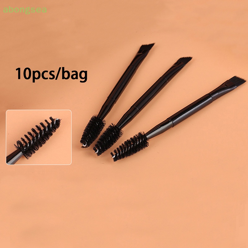 Set 10 Cọ Trang Điểm Mắt Và Lông Mày Hai Đầu abongsea