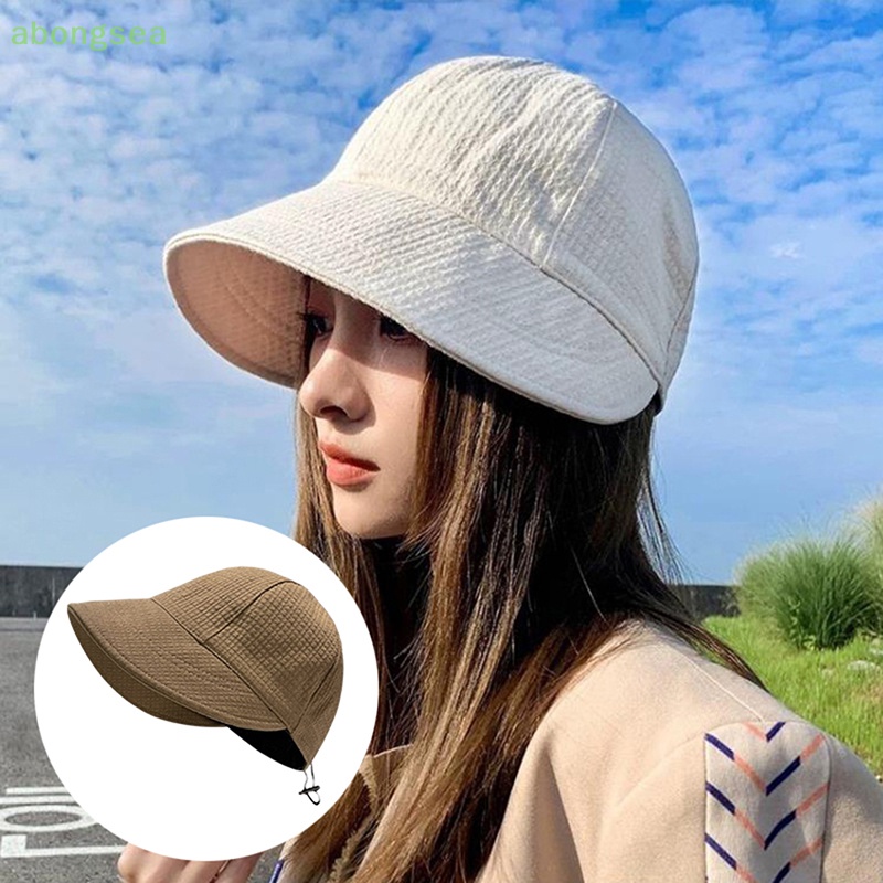 Mũ Bucket Panama Vành Rộng Chống Nắng Có Thể Điều Chỉnh Kích Thước Mang Đi Ra Ngoài / Đi Biển Mùa Hè Cho Nữ