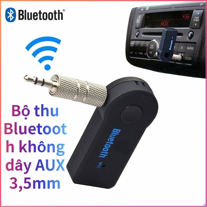 Thiết bị nhận tín hiệu bluetooth không dây AUX 3.5mm cho MP3