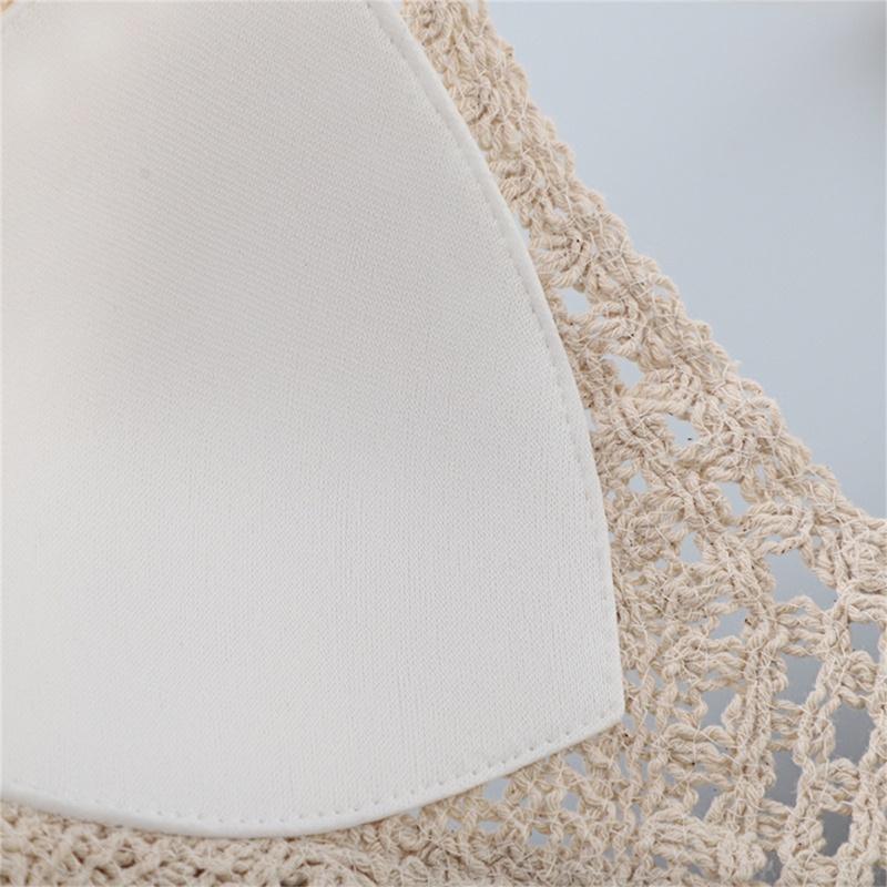 Áo Bra Dệt Kim Cổ Chữ V Thời Trang Đi Biển Mùa Hè Quyến Rũ Cho Nữ Y2K