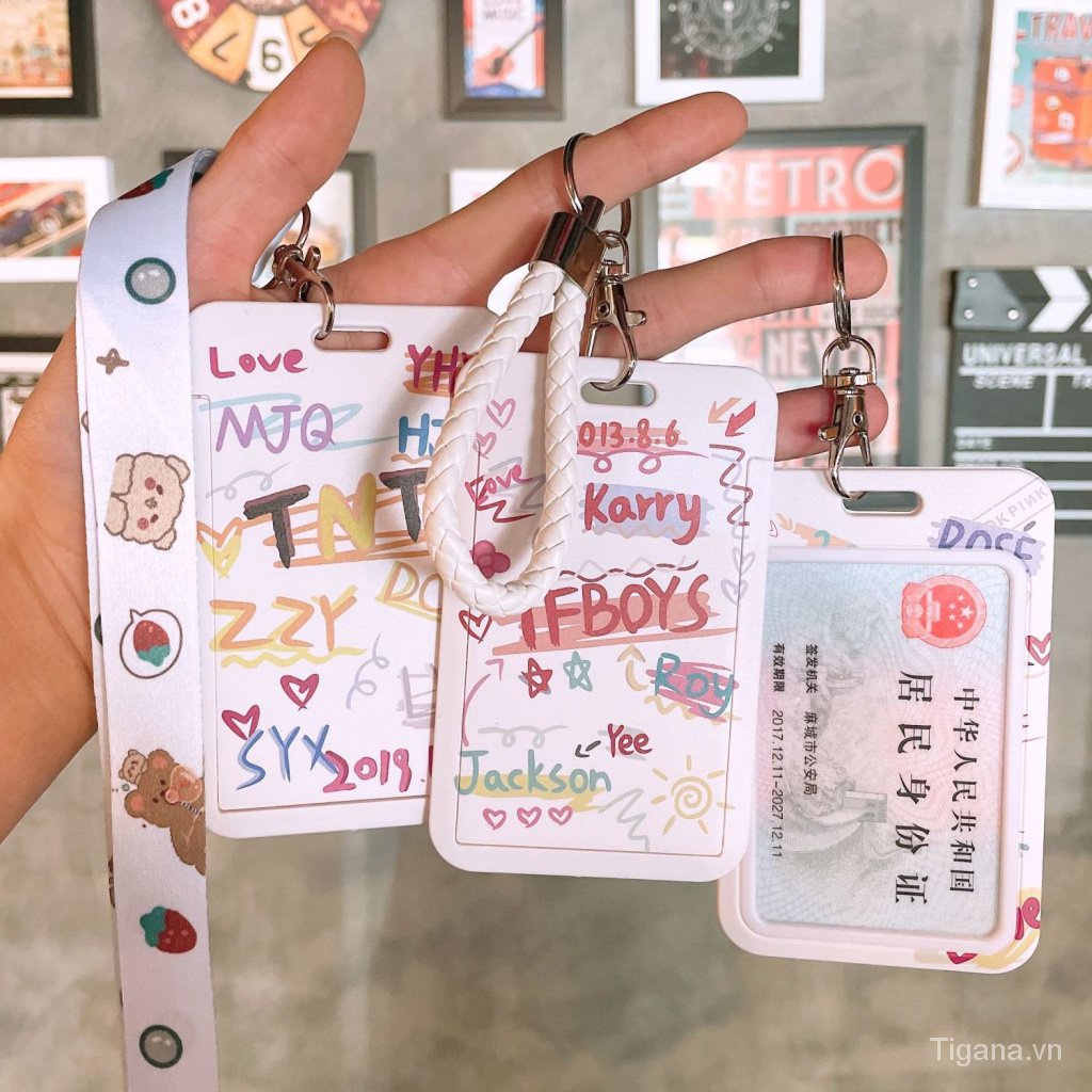 TFBOYS student meal card ins campus card set bus TNT age youth group entrance guard subway card work permit set