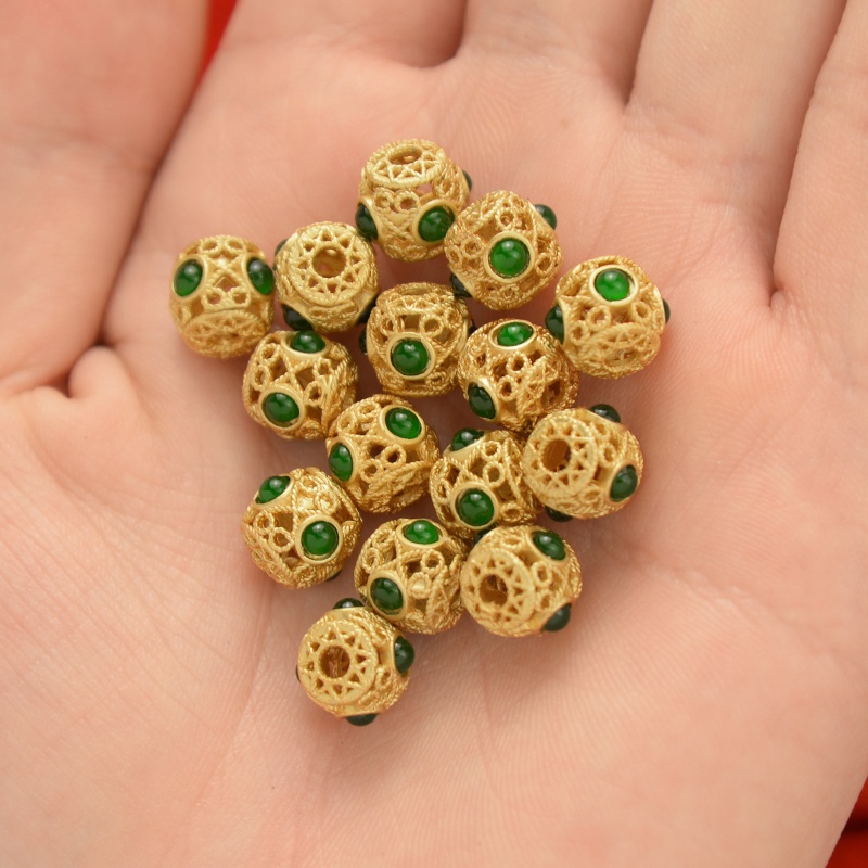 Chuỗi Hạt Màu Sắc Mạnh Mẽ Dùng Làm Trang Sức Thủ Công