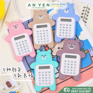 Máy Tính Cầm Tay Bỏ Túi Hình Gấu Độc Đáo Dễ Thương Dành Cho Học Sinh