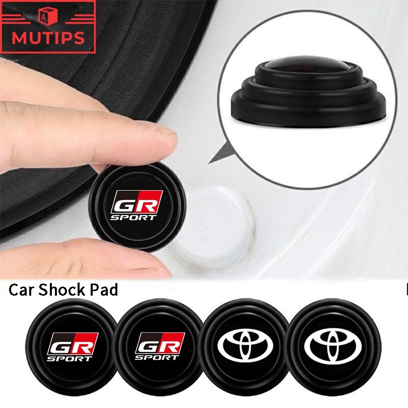 Set 1 / 4 / 8 / 12 Miếng Đệm Silicon Giảm Thanh Gắn Cửa Xe Hơi Toyota GR Kijiang Innova Yaris Corolla Agya Razie Calya Avanza Veloz Rush Cross bZ4X