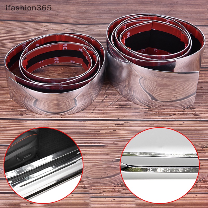 1 Dải Viền Trang Trí Cửa Xe Hơi Bằng Crom Màu Bạc Thời Trang ifashion365