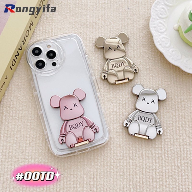 Giá Đỡ Điện Thoại Dạng Gập Hình Gấu Hoạt Hình Đơn Giản