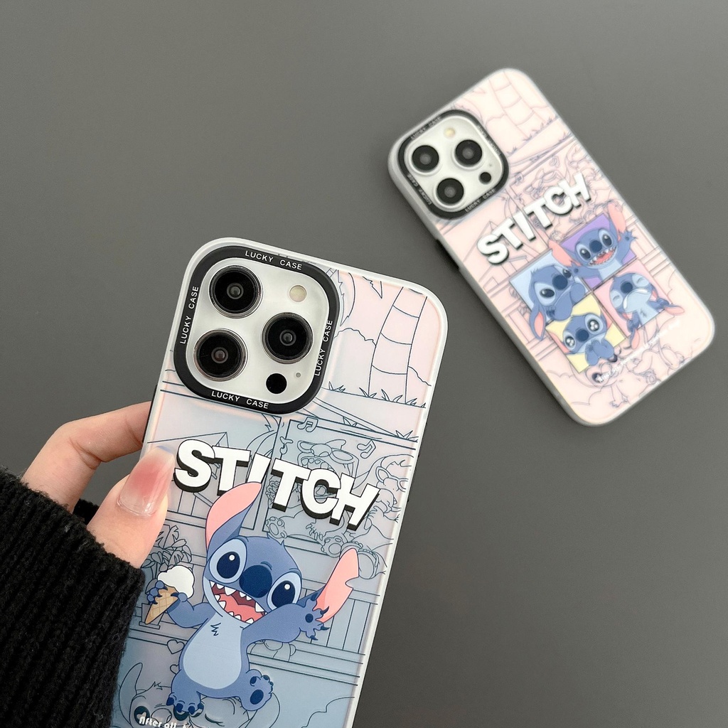 Ốp Điện Thoại TPU Dẻo Trong Suốt Họa Tiết Hoạt Hình Stitch Dễ Thương Cho iPhone 13 12 11 PRO MAX 14 Plus