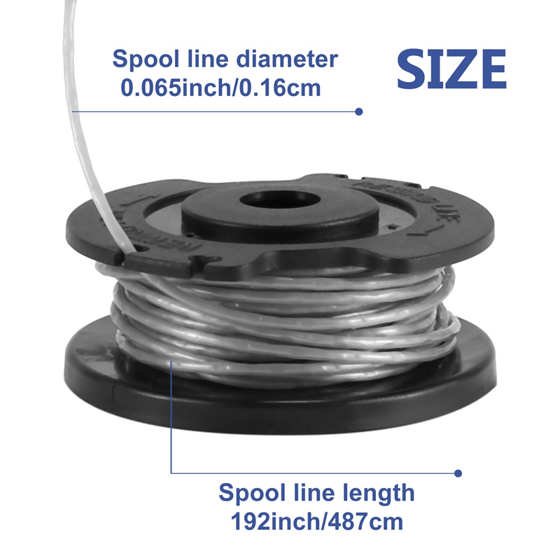 8 gói F016800569 Dòng ống chỉ thay thế tông đơ dây cho Bosch EasyGrassCut 23, 26, 18, 18-230, 18-260, 18-26