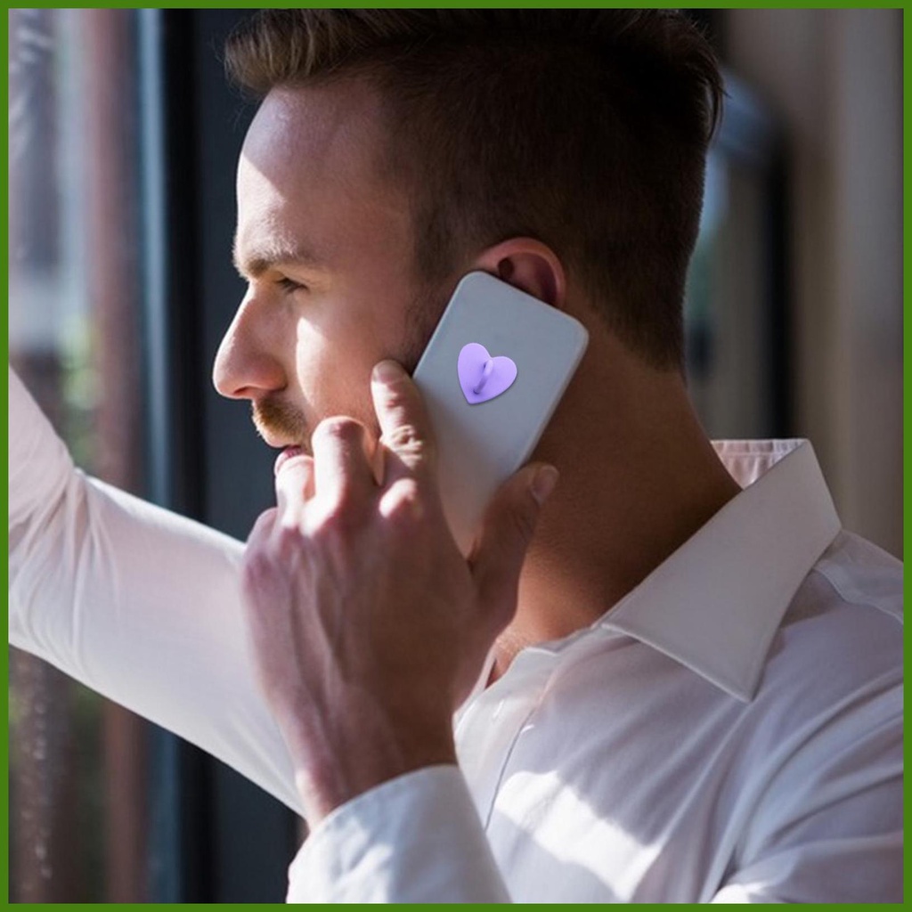 Set 10 Nhẫn Đỡ Điện Thoại Hình Trái Tim Dễ Thương