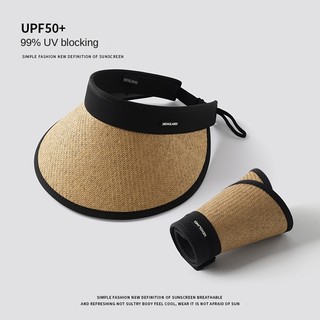 Mũ OUTFLY đan cói che nắng chống tia cực tím gấp gọn lại được thời trang mùa hè dành cho nữ
