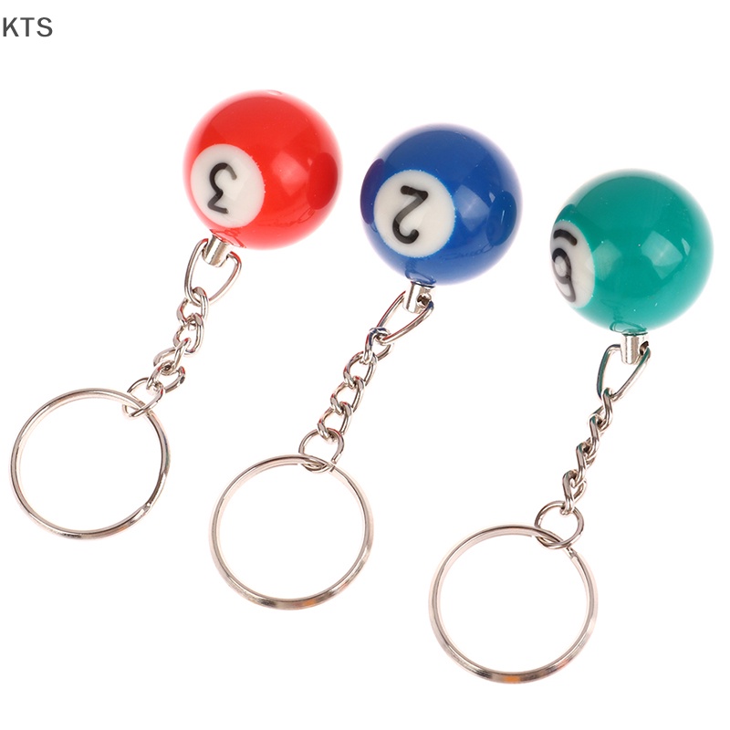 Kts Móc Khóa Hình Quả Bida Mini Nhiều Màu Sắc KT