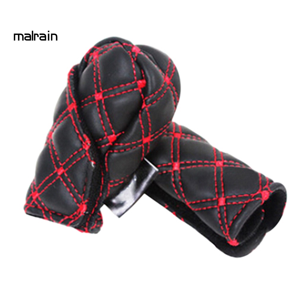 Vỏ Bọc Tay Nắm Cần Gạt Số Xe Hơi Giả Da 2 Trong 1