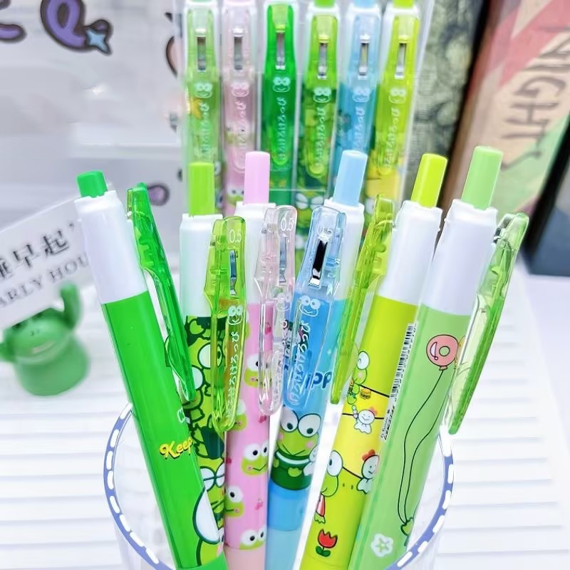 Set 6 Bút Mực Đen Hình Động Vật Dễ Thương