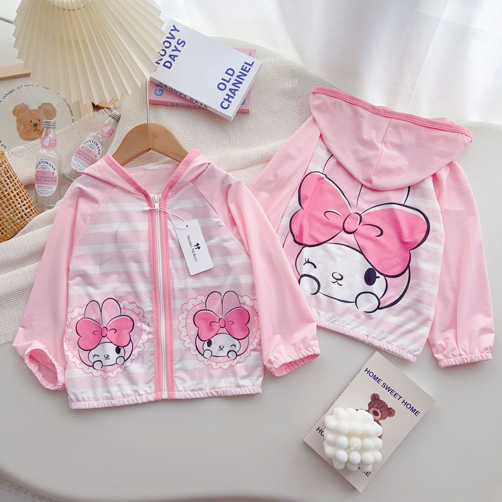 Luckycandy Áo Khoác Chống Nắng Tay Dài In Họa Tiết Hoạt Hình Thời Trang Mùa Hè Cho Bé Trai Và Gái