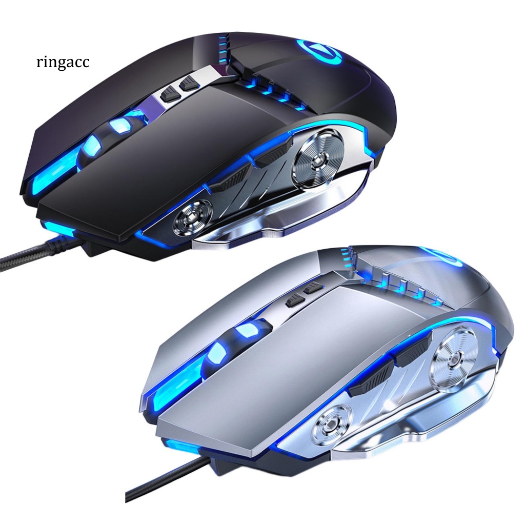 Chuột Dây RGA Chống Trượt Có Đèn Nền 7 Màu Tùy Chỉnh 7 Nút Bấm RGA Dùng Để Chơi Game