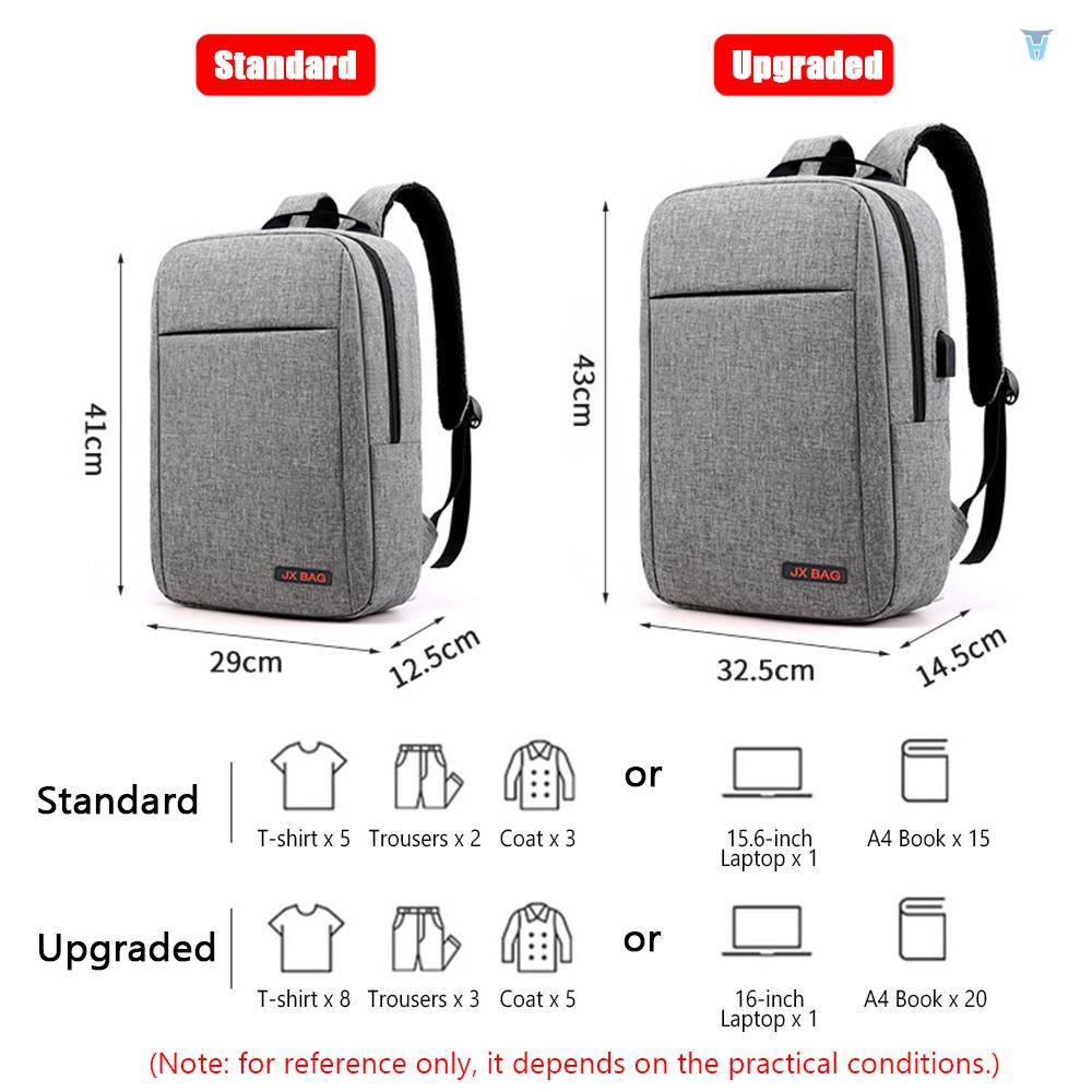 Ba Lô Đựng Laptop 15.6-inch Sức Chứa Lớn Đa Năng Chống Thấm Nước Dành Cho Nam Sinh