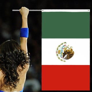 Xi Cờ mexico 3x5ft Hai Mặt Chất Liệu polyester