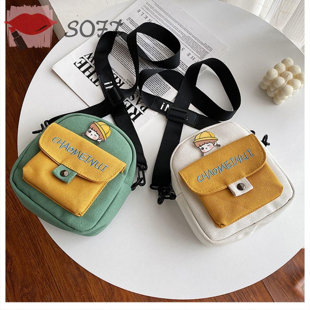 Túi Xách Canvas In Họa Tiết Hoạt Hình Cho Nữ