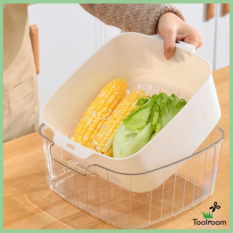 Bộ 3 Dụng Cụ Lọc Hai Lớp Màu Trắng Giúp Tiết Kiệm Không Gian Nhà Bếp