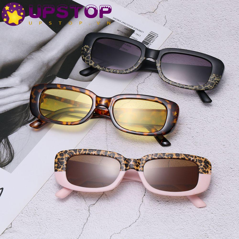 Kính Mát Gọng Chữ Nhật Chống Tia Uv400 Phong Cách Retro