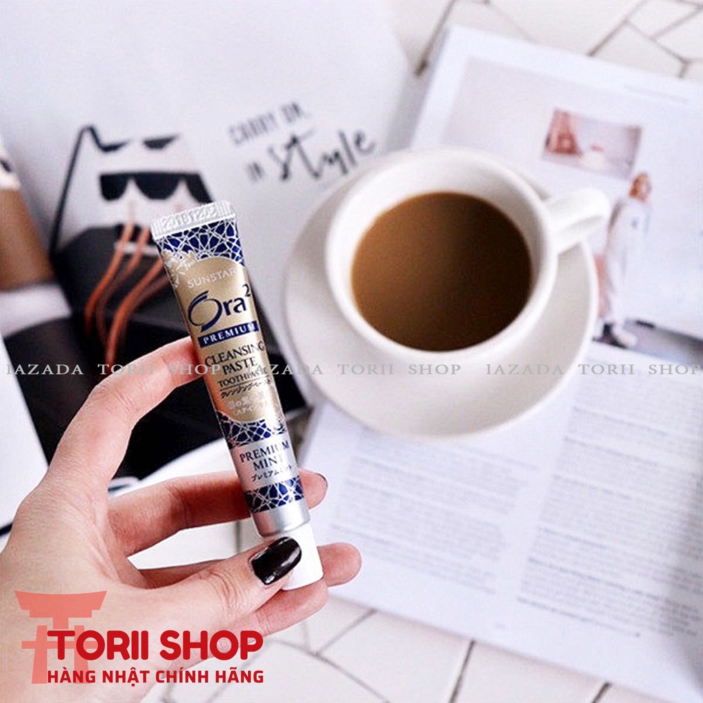 Kem tẩy trắng răng Sunstar Ora2 chuyên dụng 17g làm trắng răng, loại bỏ mảng bám, vết ố khó khó đánh bay