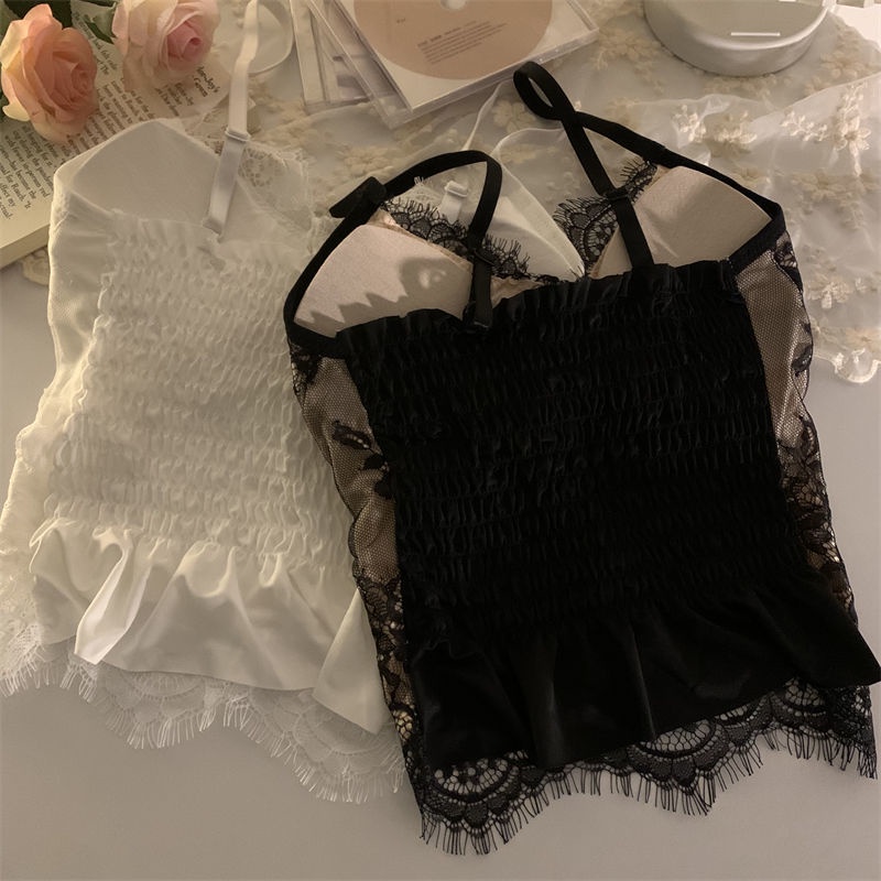 Áo Lót Ren Không Tay Thời Trang Quyến Rũ Cho Nữ