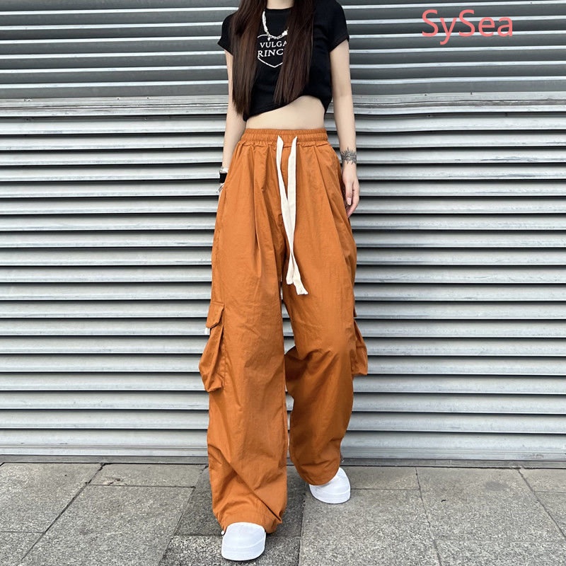 Quần Dài Dáng Rộng Phối Túi Plus Size Cho Nữ