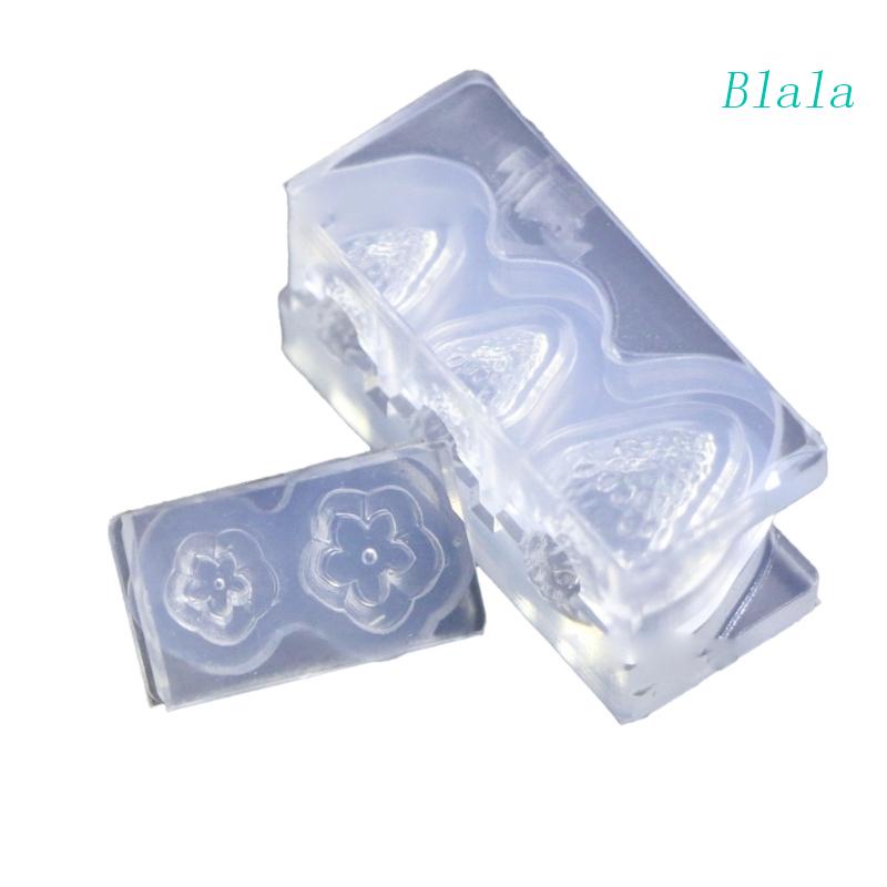 Khuôn Silicone 3 Ngăn Hình Trái Dâu Làm Đồ Thủ Công
