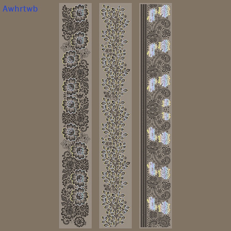 Awhrtwb Cuộn Băng Dính Ren Hoa Cổ Điển 2m Rayon Dream Aesthetic Chống Thấm Nước Làm Sổ Nhật Ký Trang Trí Sổ Lưu Niệm Mới