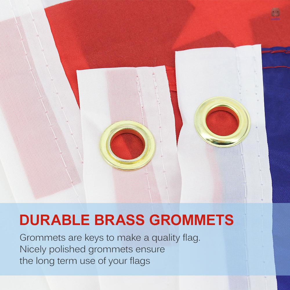 Cờ Mỹ 3X5Ft Kèm Vòng Đệm Đồng Thau Chống Tia UV
