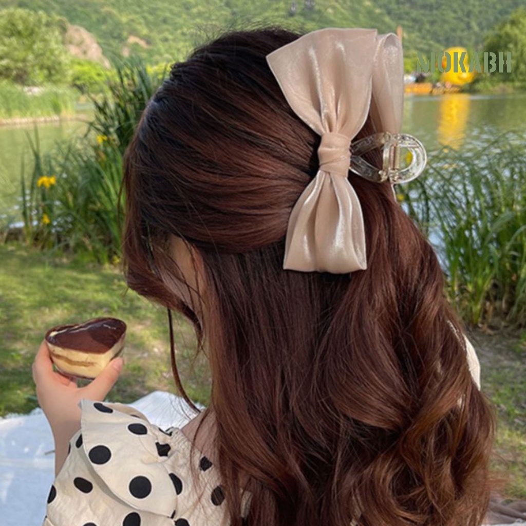 Kẹp Tóc Hình Nơ Màu Sắc Tươi Sáng Thời Trang Cho Nữ