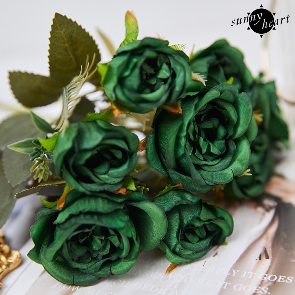 Bó Hoa Mẫu Đơn Giả Nhiều Tầng Không Phai Màu Sống Động Trang Trí Nhà Cửa