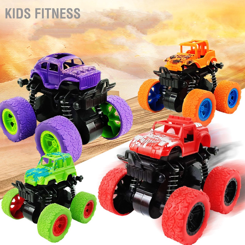 Kids Fitness Đồ Chơi Xe Địa Hình Quán Tính Kép Mô Phỏng Shakeproof Offroad Cho Trẻ Em