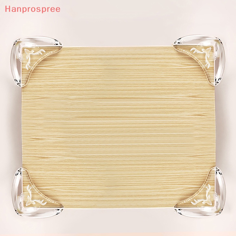 Bộ 2 Miếng Bọc Cạnh Bàn Chống Va Đập Bằng Silicon Dày Dặn Trong Suốt Hình Hươu